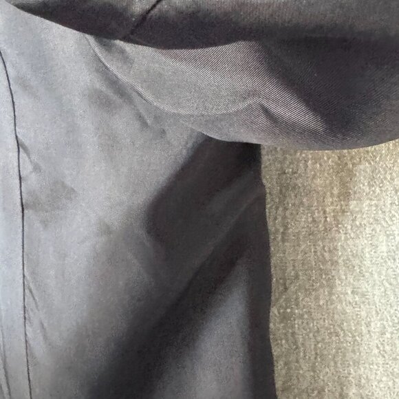 Bloomingdale's Black 100% Silk Single Mother of Pearl Button Blazer Plus Size 18 - Picture 7 of 10